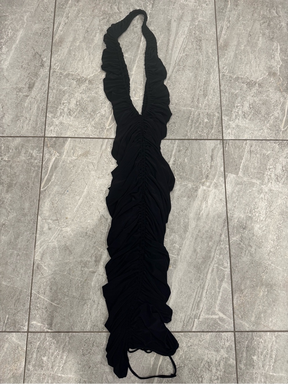 Fashionnova Black Scrunch Dress